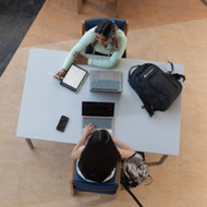 students studying