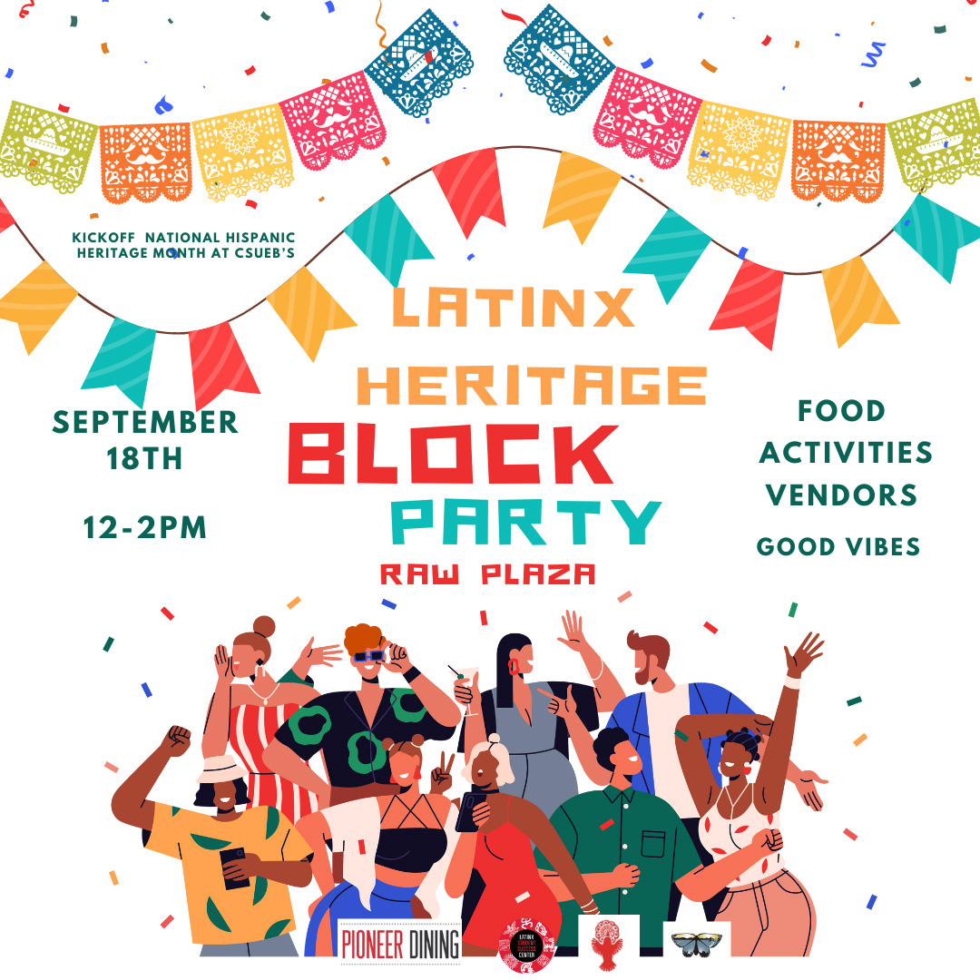 Latinx Heritage Block Party flyer