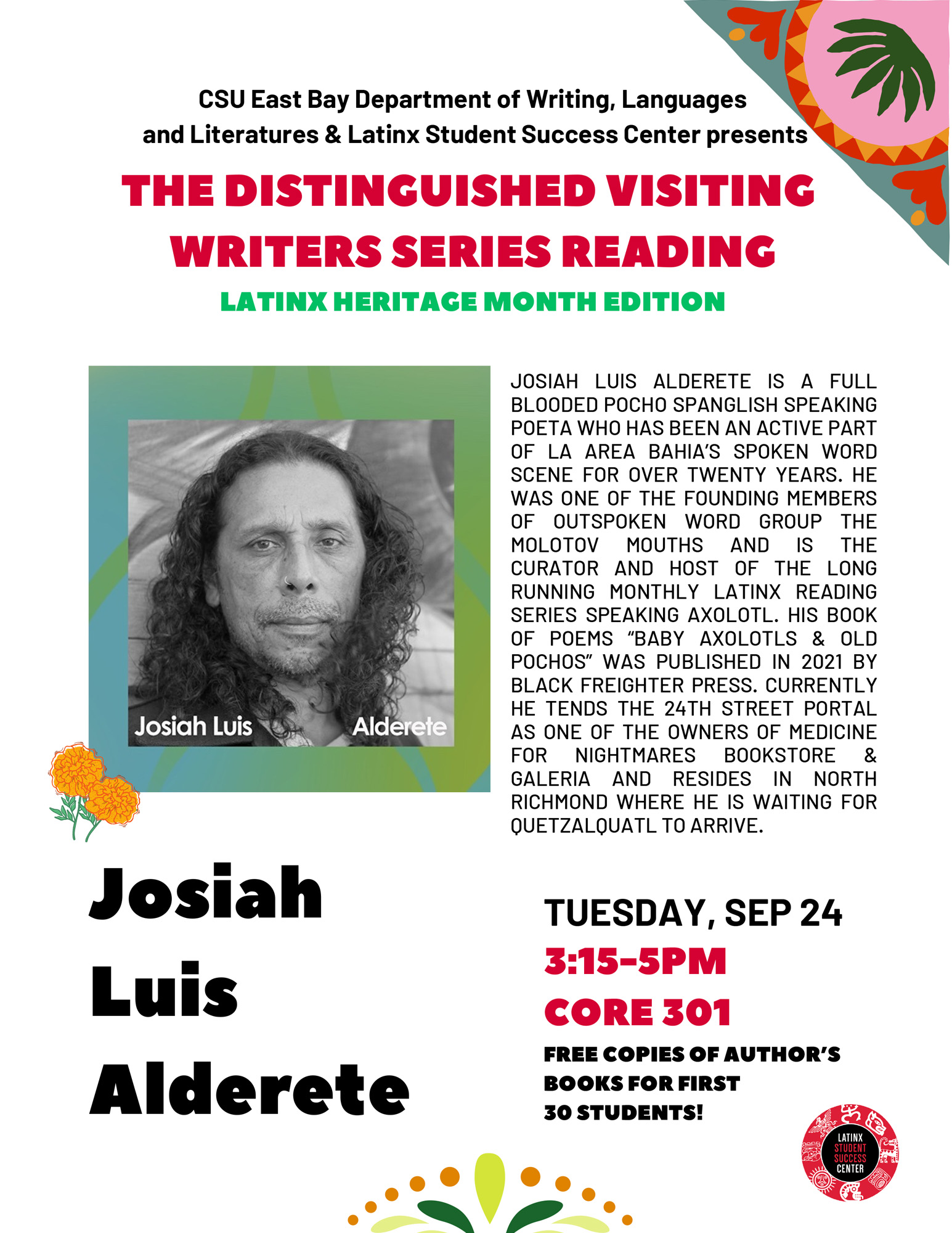 Josiah Luis Alderete - Distinguished Visiting Writers