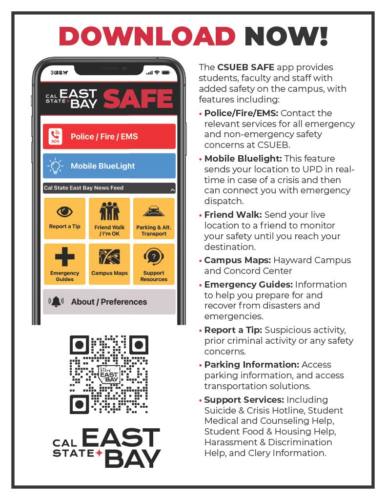 CSUEB SAFE App Flyer