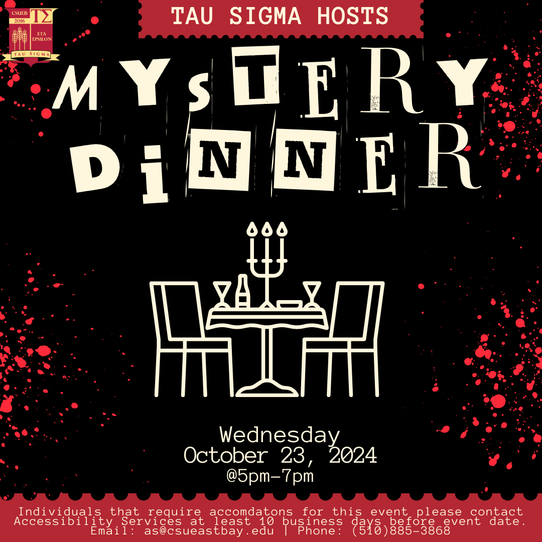 Tau Sigma Mystery and Dinner 